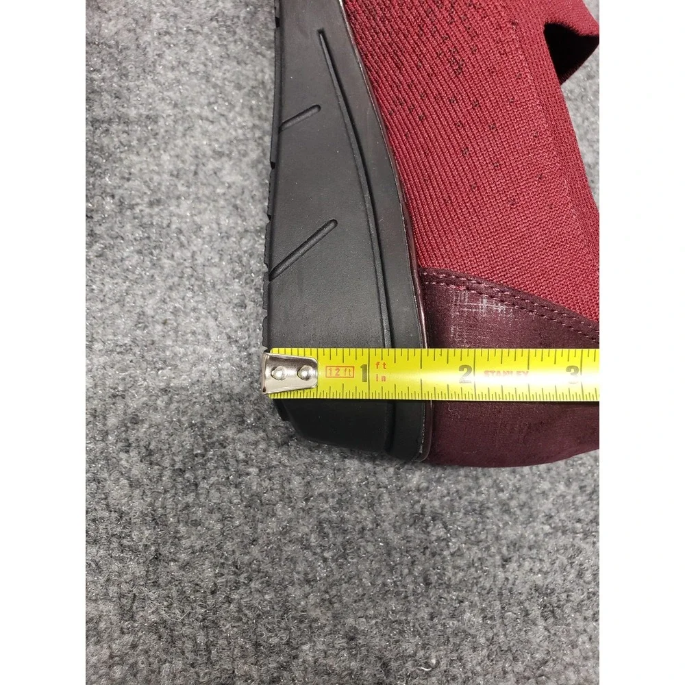 Impo Glenmory Women Shoes 9M Burgundy Stretch Comfort Wedge Pump Pull On Outdoor